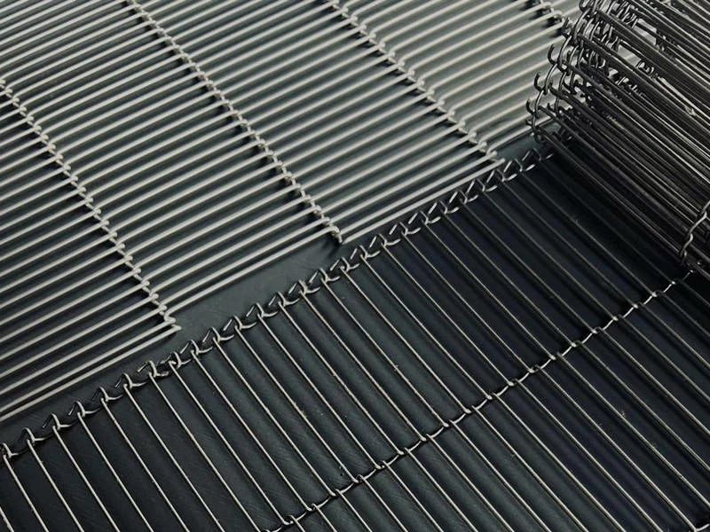 Băng tải lưới thang vật liệu Inox