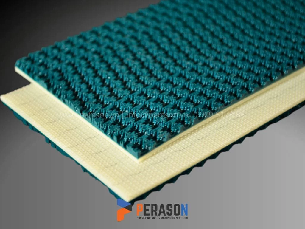 Mặt trên mặt dưới dây pvc nhám gai 5mm