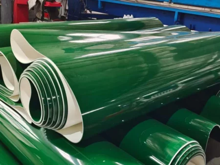Băng Tải PVC Xanh Mặt Trơn