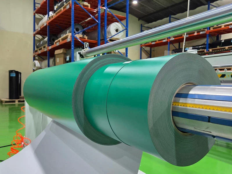 Cuộn băng tải pvc xanh