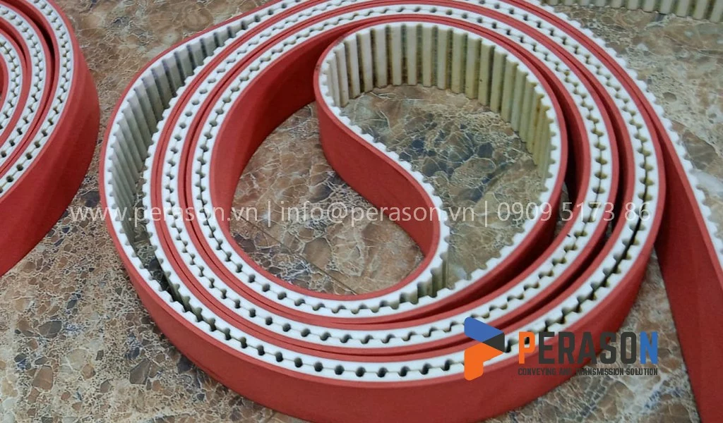 Dây Curoa Pu Đắp Cao Su Đỏ 5 Dây curoa pu đắp cao su đỏ