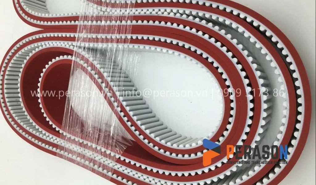 Dây Curoa Pu Đắp Cao Su Đỏ 7 Dây curoa pu đắp cao su đỏ