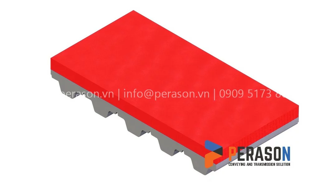 Dây Curoa Pu Đắp Cao Su Đỏ 1 Dây curoa pu đắp cao su đỏ