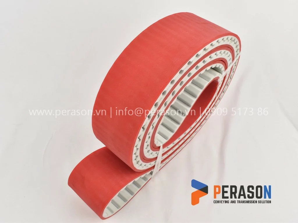 Dây Curoa Pu Đắp Cao Su Đỏ