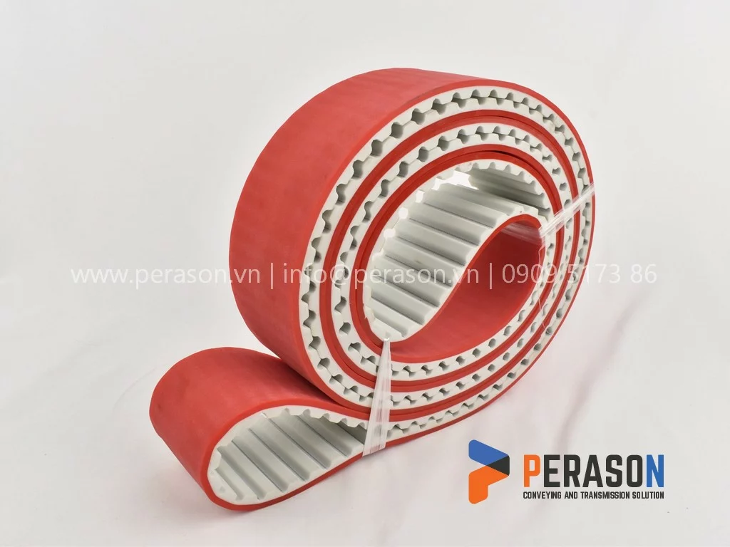 Dây Curoa Pu Đắp Cao Su Đỏ