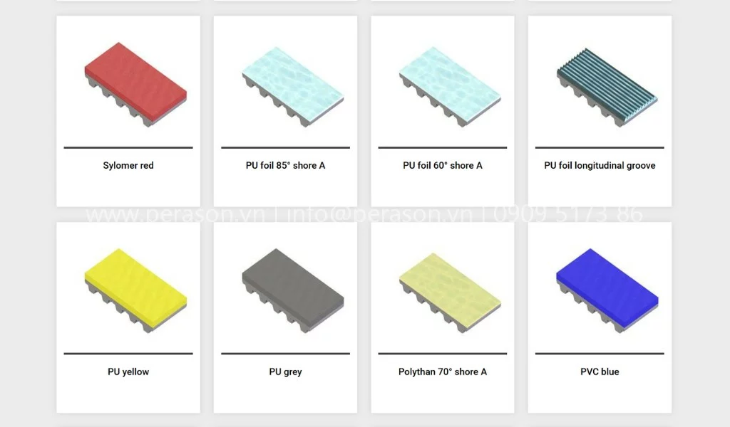 Các loại lớp phủ dây curoa Các loại lớp phủ dây curoa