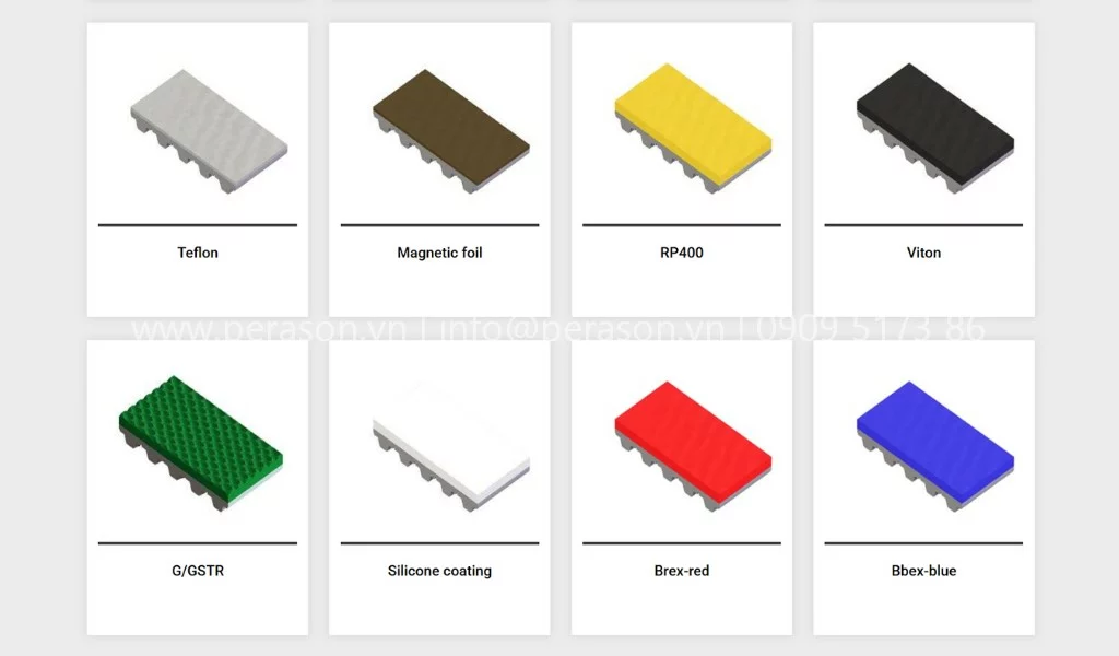 Các loại lớp phủ dây curoa Các loại lớp phủ dây curoa