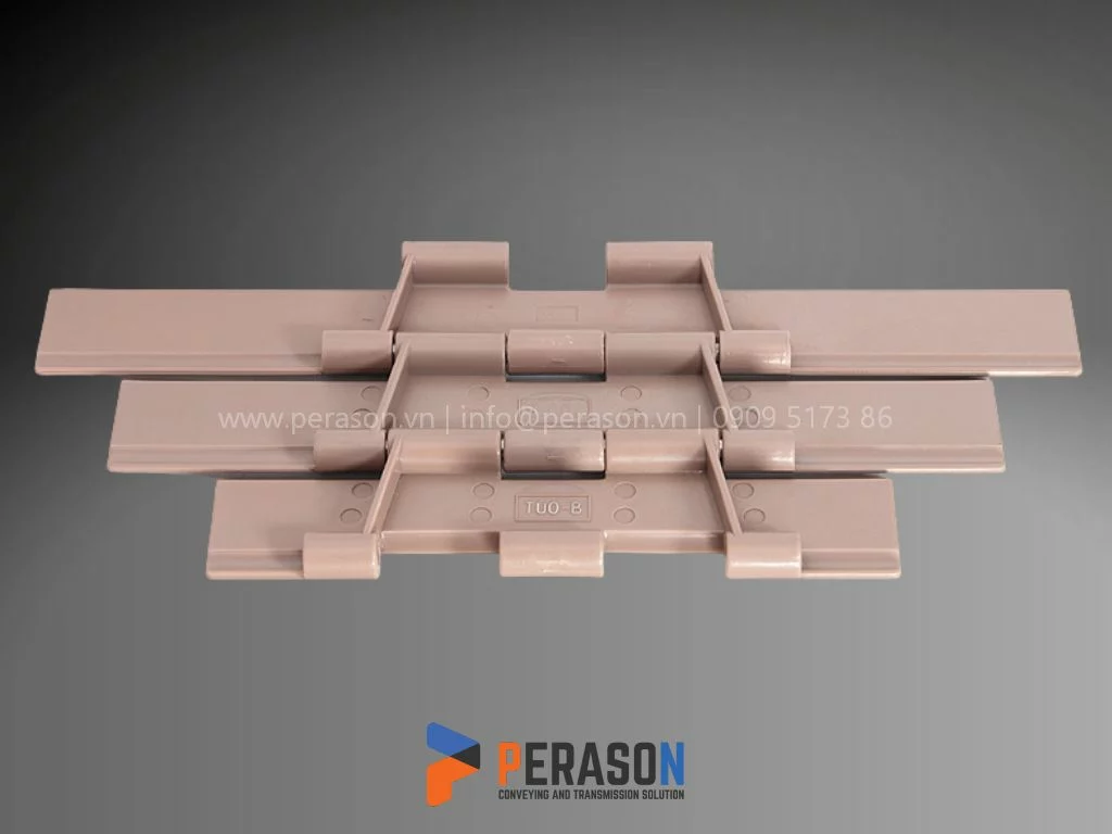 Mặt dưới băng tải xích nhựa dòng 821