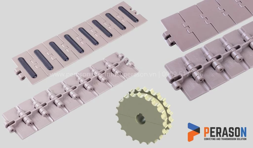 Rubber Top Plastic Conveyor Chain Rubber Top Plastic Conveyor Chain