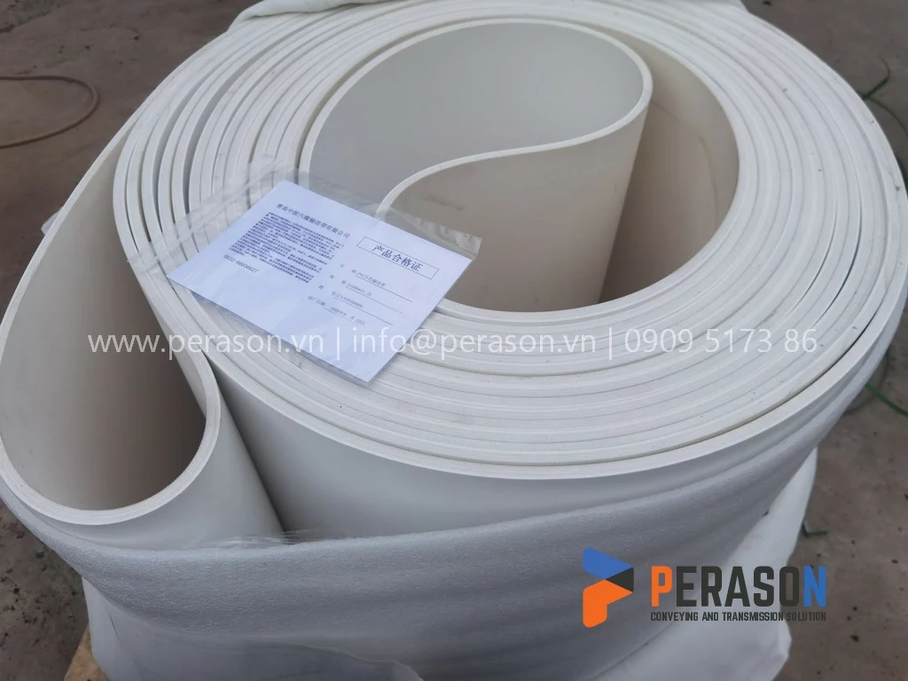 Băng Tải Cao Su Trắng FDA