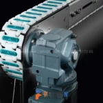 Băng tải xích nhựa xương cá cao su bề mặt