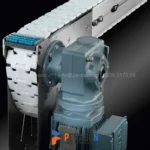 Băng tải xích nhựa xương cá màu trắng